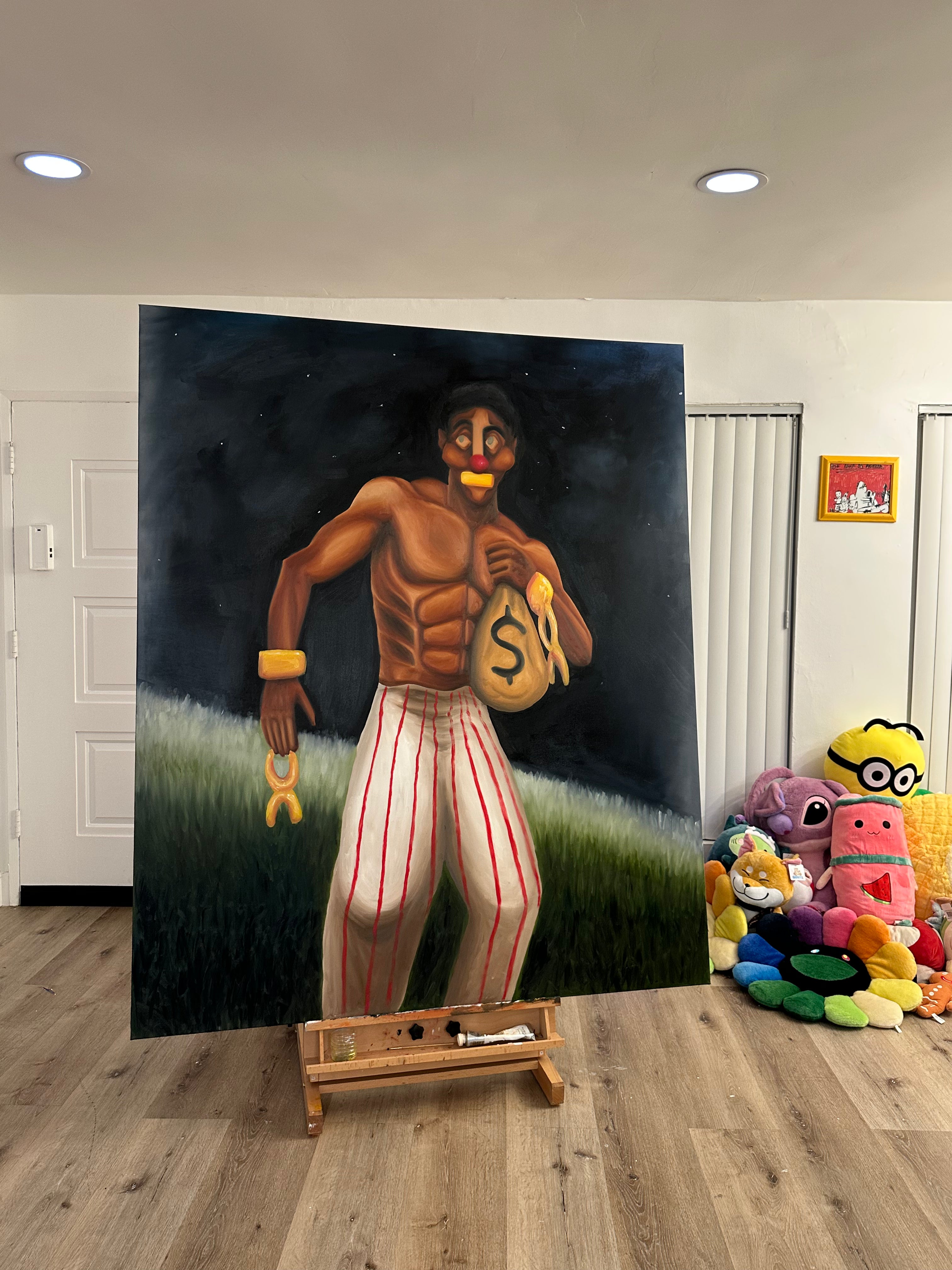 "Tender is the Night" - Oil on canvas, 6'5 ft. by 5 ft.